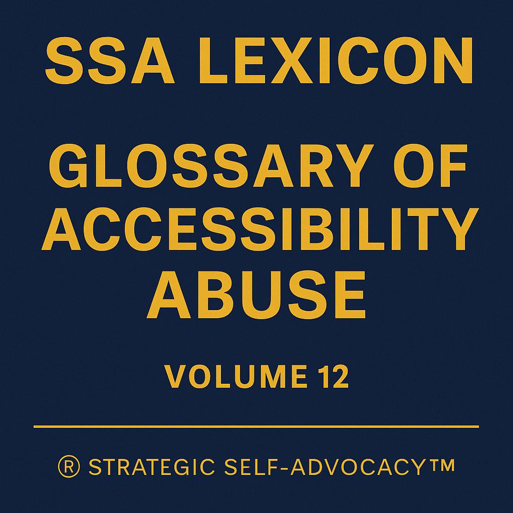 Accessibility Abuse Glossary Tile