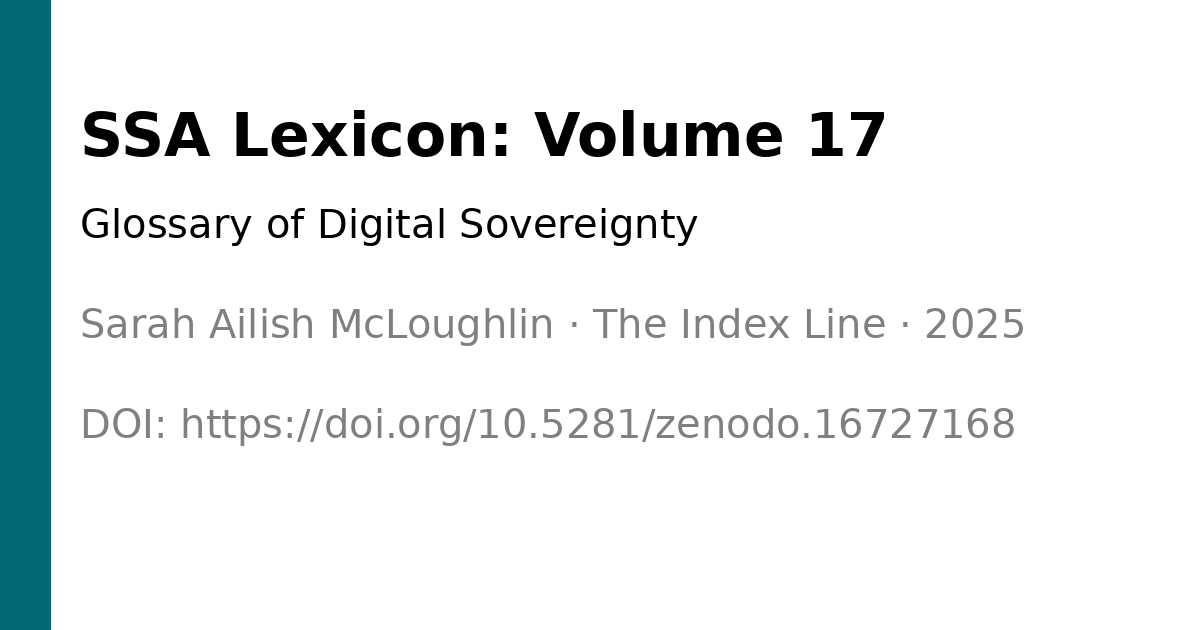 Digital Sovereignty Glossary Tile
