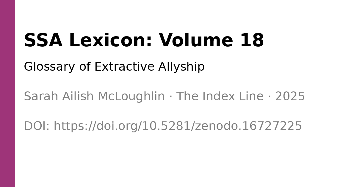 Extractive Allyship Glossary Tile